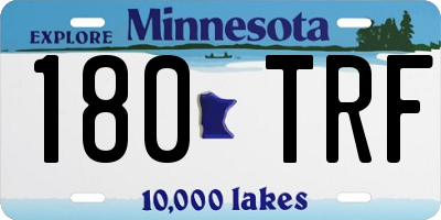 MN license plate 180TRF