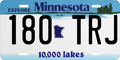 MN license plate 180TRJ