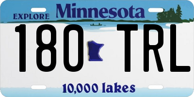 MN license plate 180TRL