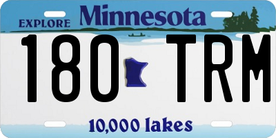 MN license plate 180TRM