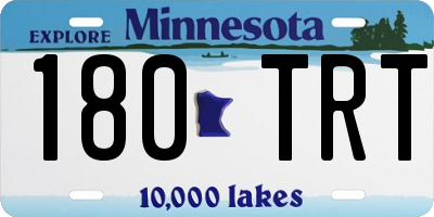 MN license plate 180TRT