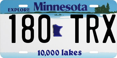 MN license plate 180TRX