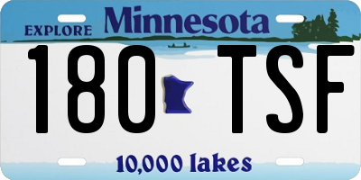 MN license plate 180TSF