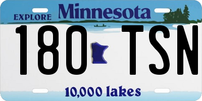 MN license plate 180TSN