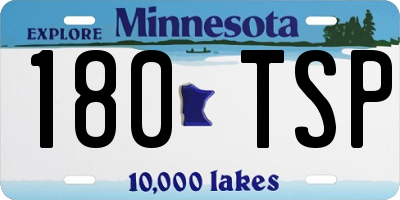 MN license plate 180TSP