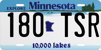 MN license plate 180TSR
