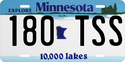 MN license plate 180TSS