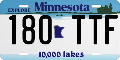 MN license plate 180TTF