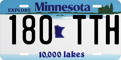 MN license plate 180TTH