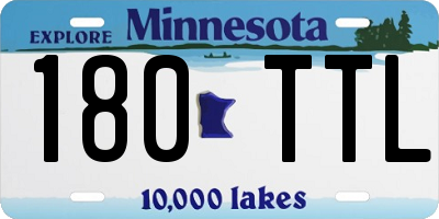 MN license plate 180TTL
