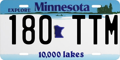 MN license plate 180TTM