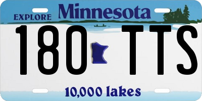 MN license plate 180TTS