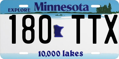 MN license plate 180TTX