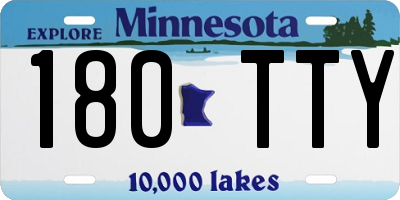 MN license plate 180TTY
