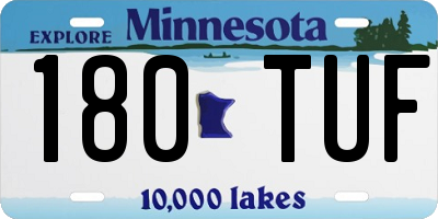 MN license plate 180TUF