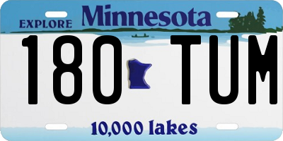 MN license plate 180TUM