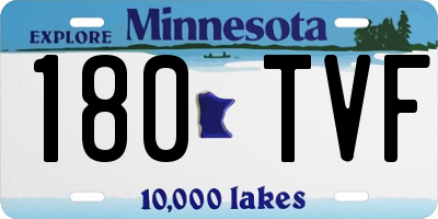 MN license plate 180TVF