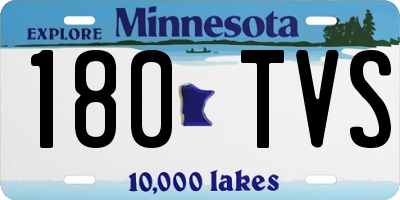 MN license plate 180TVS