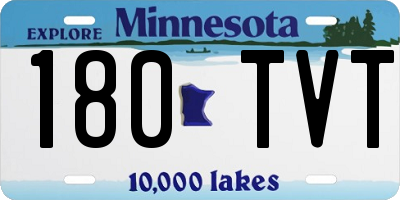MN license plate 180TVT