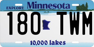 MN license plate 180TWM