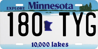 MN license plate 180TYG