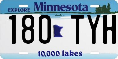 MN license plate 180TYH
