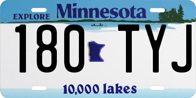 MN license plate 180TYJ