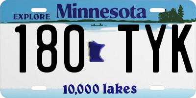 MN license plate 180TYK