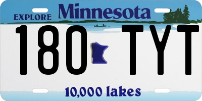 MN license plate 180TYT