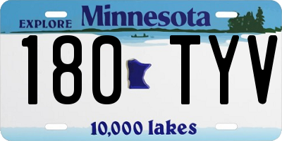 MN license plate 180TYV