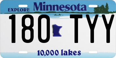 MN license plate 180TYY
