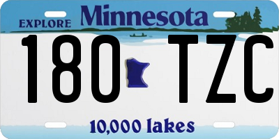 MN license plate 180TZC