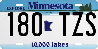 MN license plate 180TZS