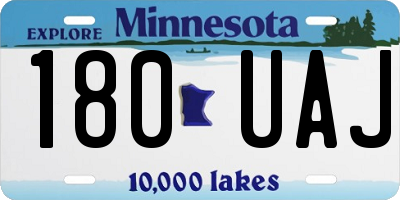 MN license plate 180UAJ