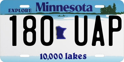 MN license plate 180UAP