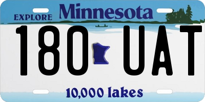 MN license plate 180UAT