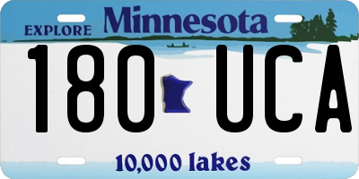 MN license plate 180UCA