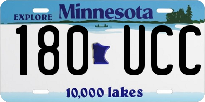 MN license plate 180UCC
