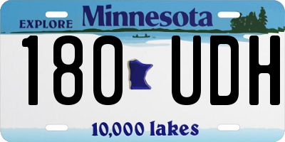 MN license plate 180UDH