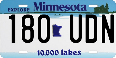 MN license plate 180UDN