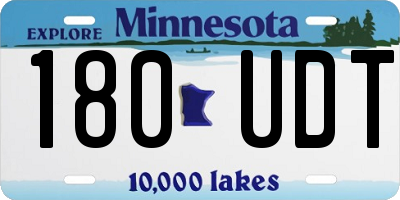 MN license plate 180UDT