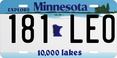 MN license plate 181LEO