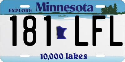 MN license plate 181LFL