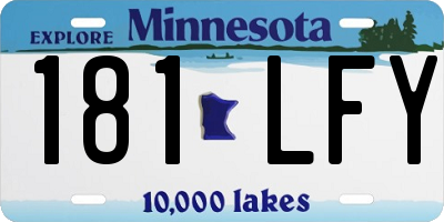 MN license plate 181LFY