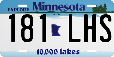MN license plate 181LHS