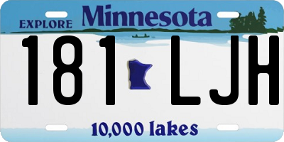 MN license plate 181LJH