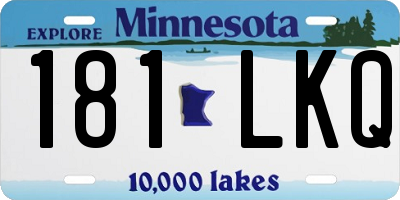 MN license plate 181LKQ