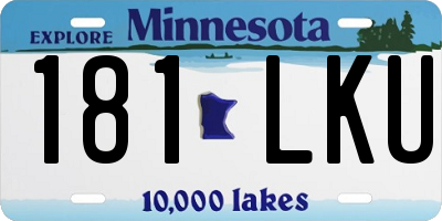MN license plate 181LKU