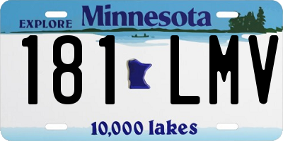 MN license plate 181LMV