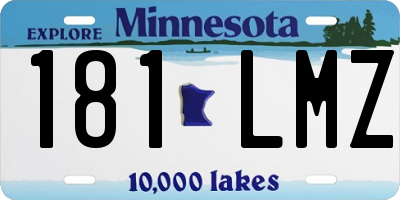 MN license plate 181LMZ
